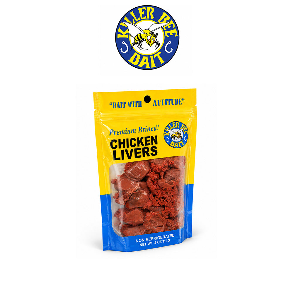 Killer Bee Bait Chicken Livers – Durable High-Quality Fishing Bait
