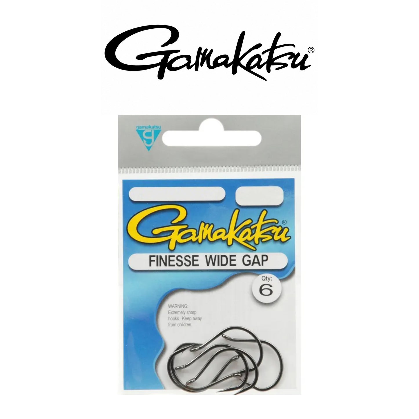 Gamakatsu Finesse Wide Gap NSB Freshwater Fishing Hooks