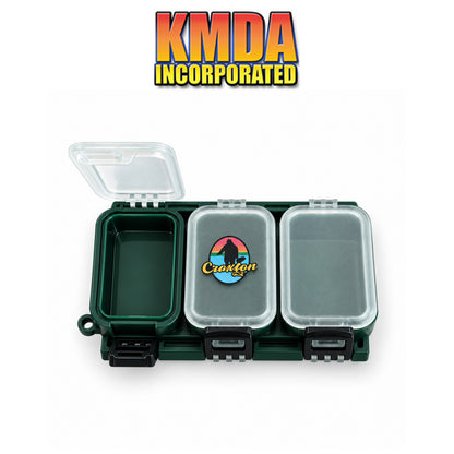 KMDA Mini Waterproof Tackle Box with 6 Sealed Compartments