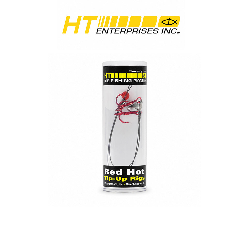 HT Hot Rigs #4 Blood Red Hooks - 2 Per Tube