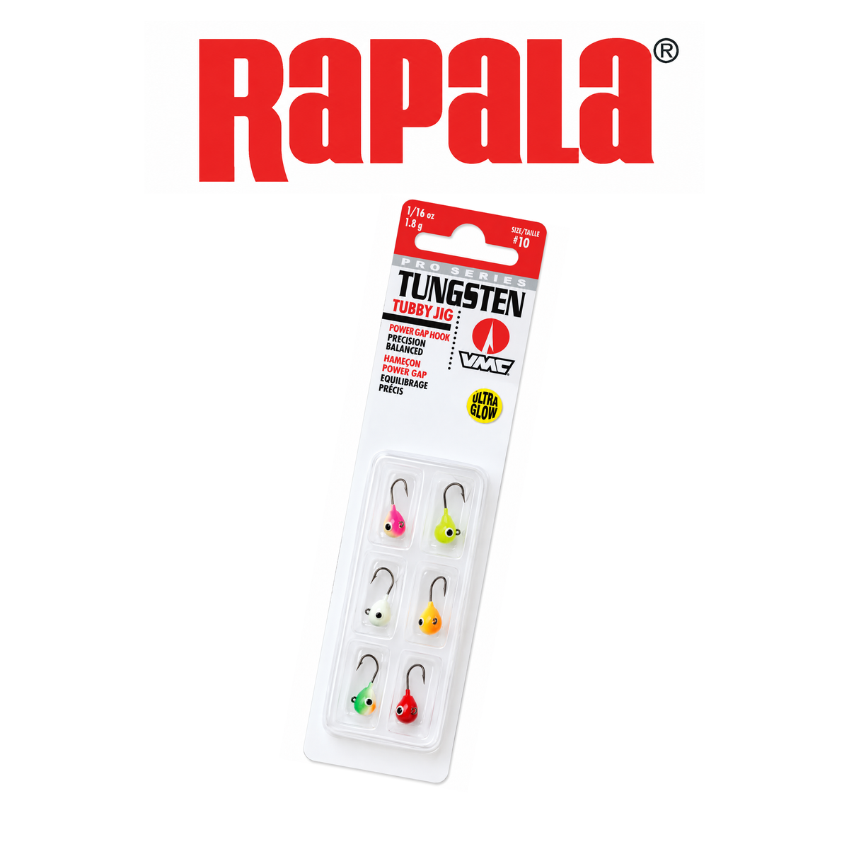 Rapala Tungsten Tubby Jig Kit – Premium Ice Fishing Jigs for Panfish &amp; Trout