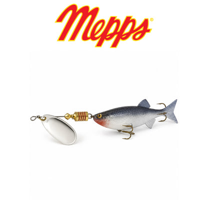 Mepps Comet Mino Fishing Lure Silver / Silver Perch