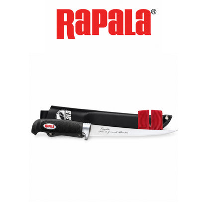 Soft Grip Fillet Knife Set with Single Stage Sharpener & Sheath