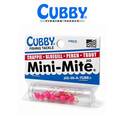 Cubby Round Jig in a Tube – 10-Piece Fishing Jig Set for Panfish, Crappie &amp; Ice Fishing