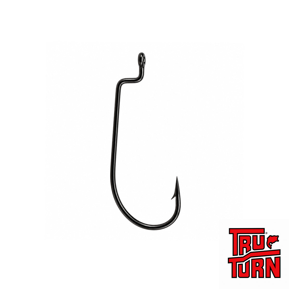 Tru-Turn Offset Worm Hook – Black Nickel