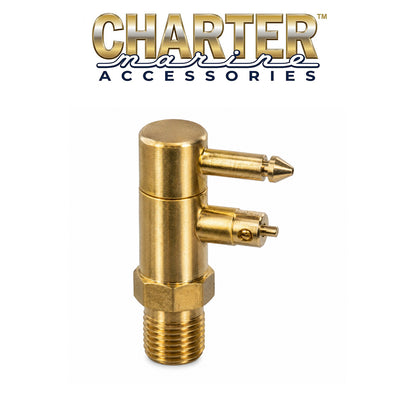 Charter Marine 1/4 Inch Male Fuel Connector for Mercury Outboard Motors