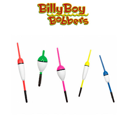 Billy Boy Bobbers 0.75" Balsa Spring Oval – Assorted Brite, 18 Pack