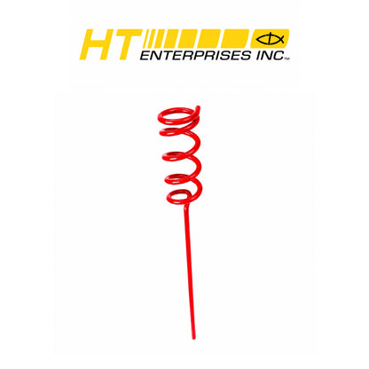 HT Heavy-Duty Coiled Bank Rod Holder – 15" Steel Wire, 1/4" Diameter