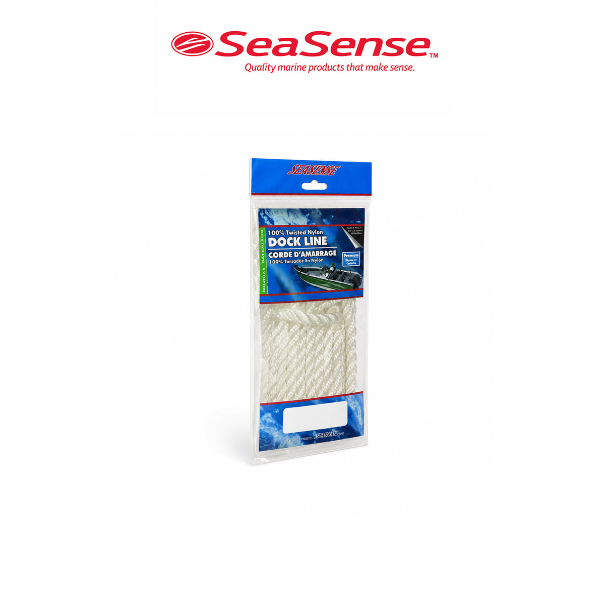 Seasense White Twisted Marine Dock Line