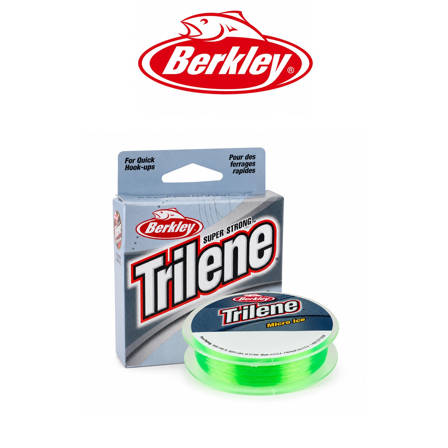Berkley Trilene Micro Ice Fishing Line Solar Color 3-8 lb