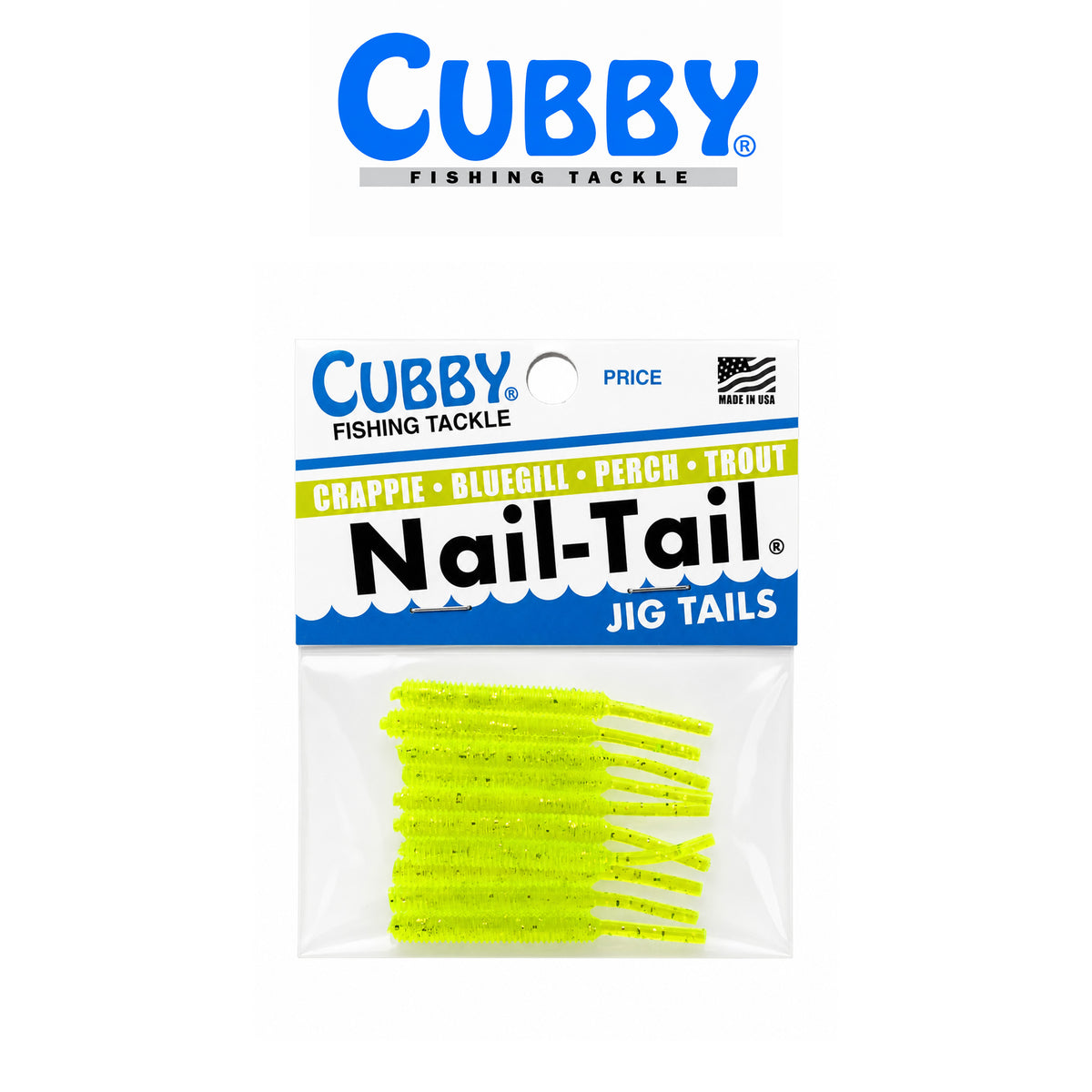 Cubby Nail Tails 1 3/4" Soft Plastic Fishing Bait 10 Pack