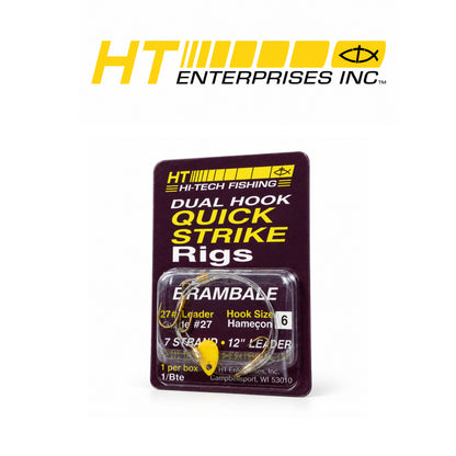 HT Quick Strike Rig with #6 Dual Treble Hooks – 1 Pack