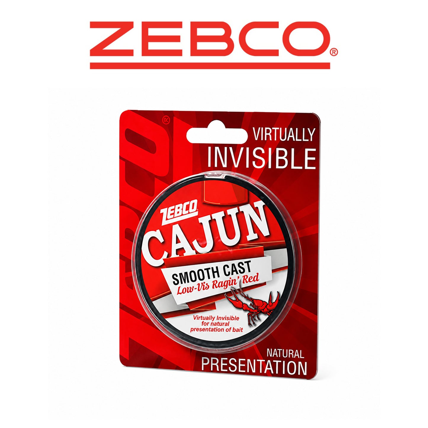 Zebco Cajun Low Vis Red Fishing Line 330 Yards 10 lb