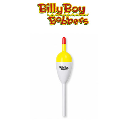 Billy Boy Bobbers 0.75" White Balsa Spring Oval Bobbers 18 Pack