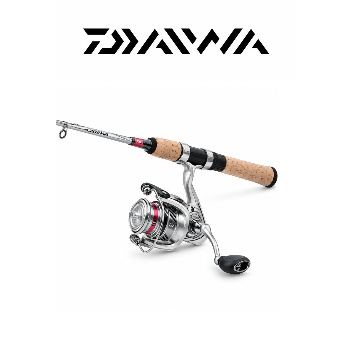 Daiwa Crossfire 2-Piece 7' Medium Spinning Combo 3000 with Smooth Adjustable Drag