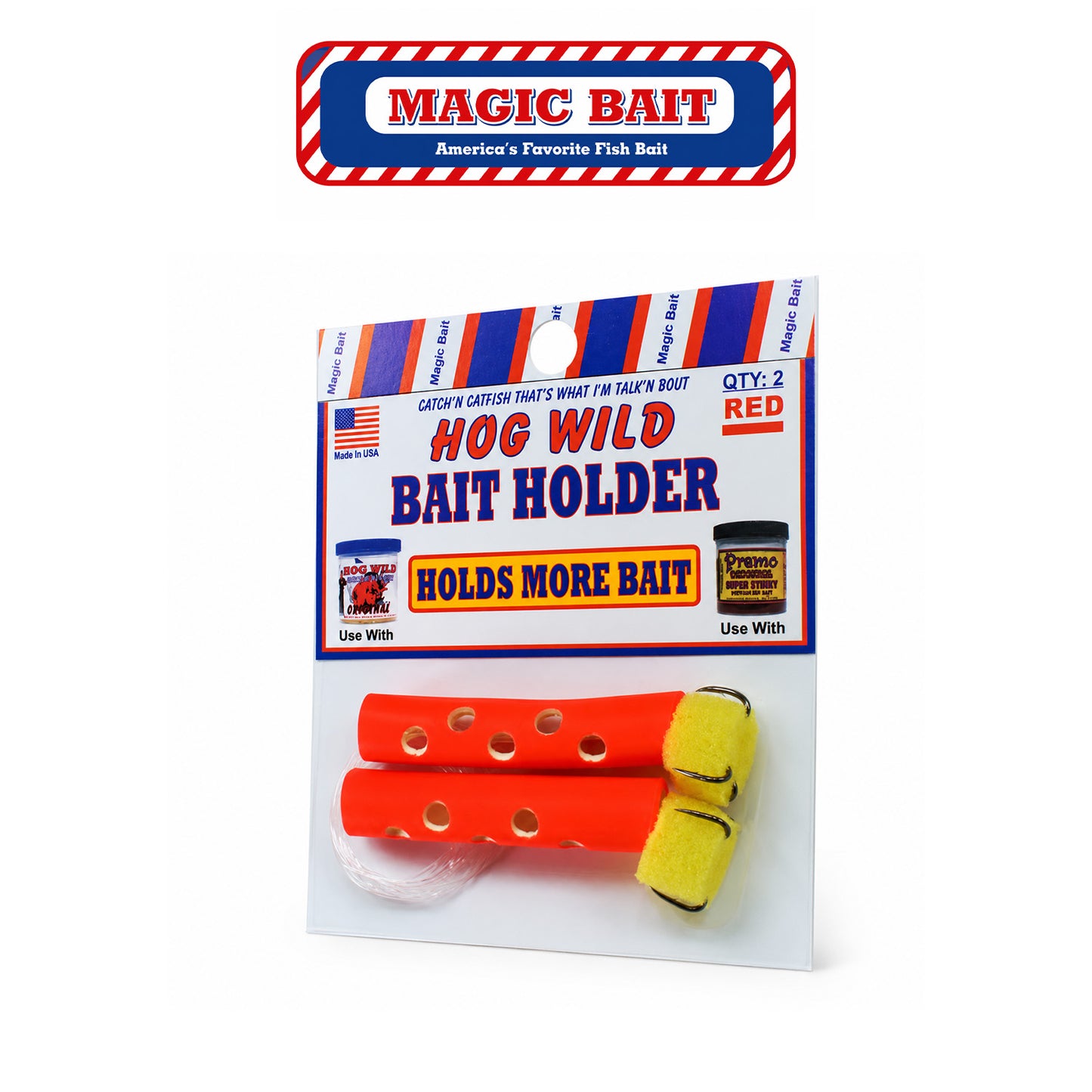 Magic Bait Holder - Red