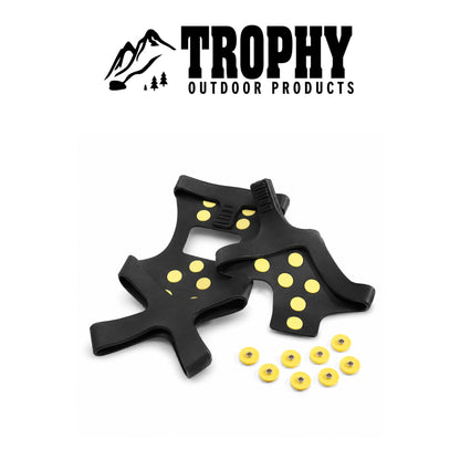 Fishin' Pro Durable Ice Grips for Ice Fishing & Winter Outdoor Activities