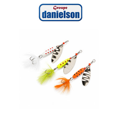 Danielson 3-Piece Marble Spinner Assortment – Fishing Lure Kit