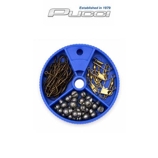 Baitholder Hook, Sinkers, Snaps Assortment Box HSSDB75
