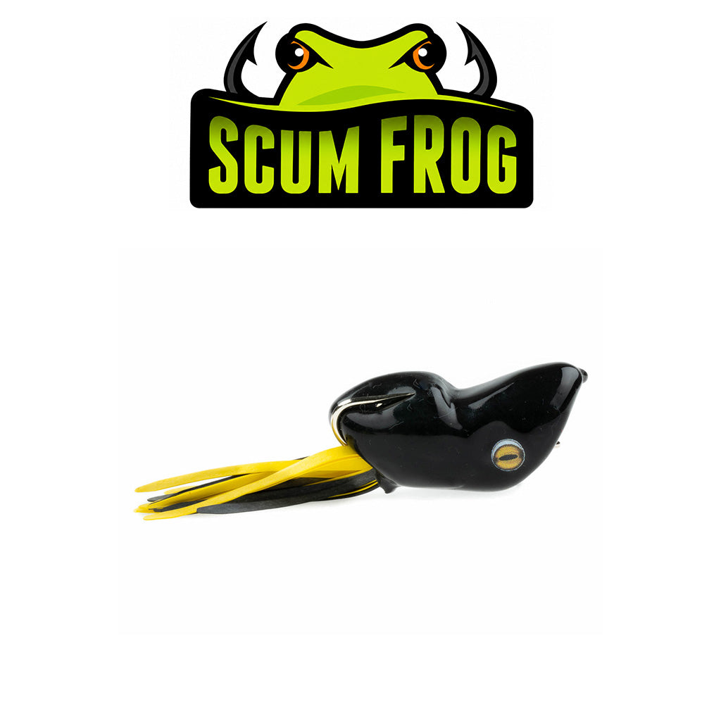 Scum Frog Fishing Popper Lure Bait with Treble Hooks
