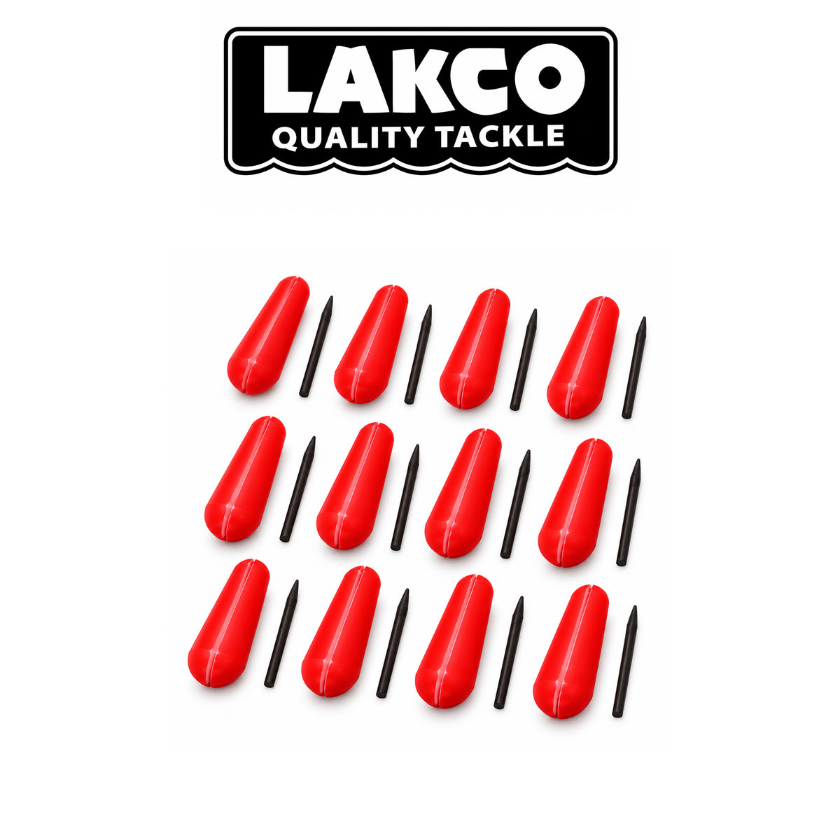 Lacko EZ-ON Slotted Styrofoam Fishing Bobber – Fluorescent Orange, 3 Sizes Available