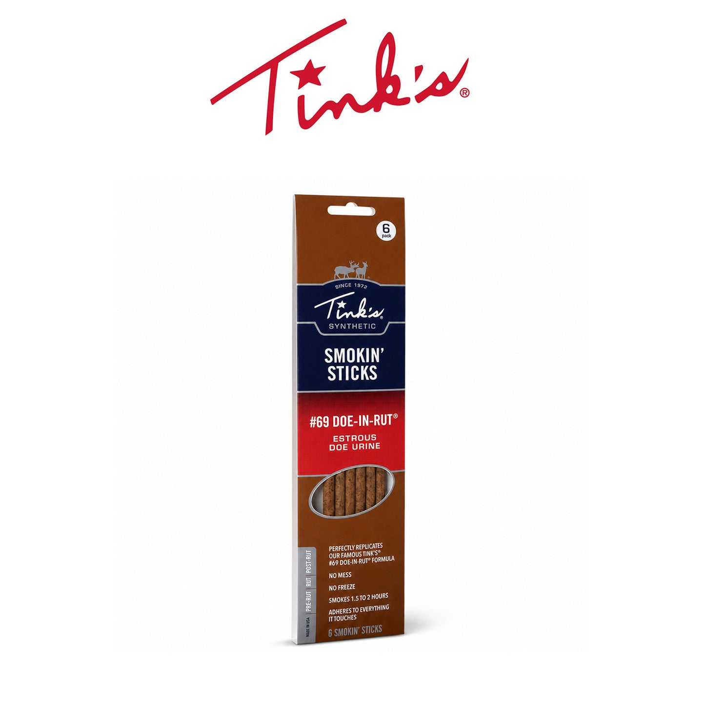 Tink’s Deer Smokin’ Rut Doe Sticks for Hunting & Deer Attraction