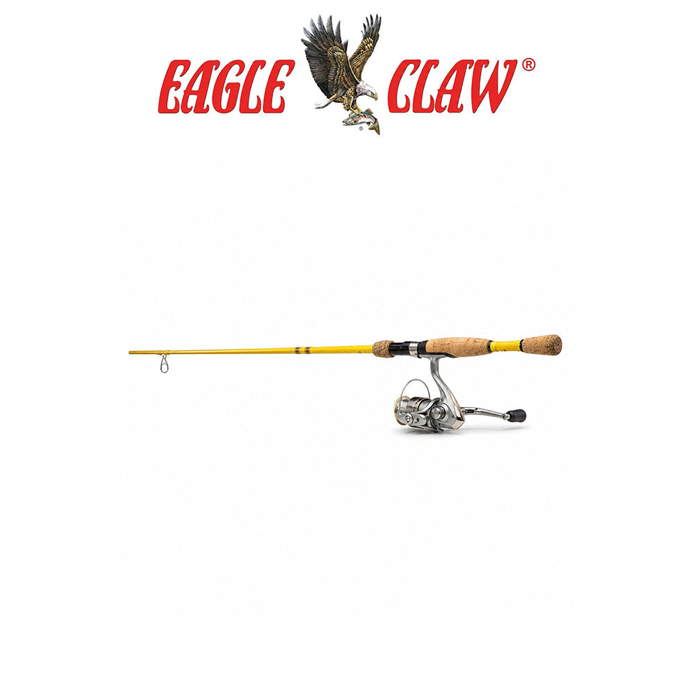 Eagle Claw Featherlight 6BB Spinning Rod and Reel Combo – 5'6"- 6'6"