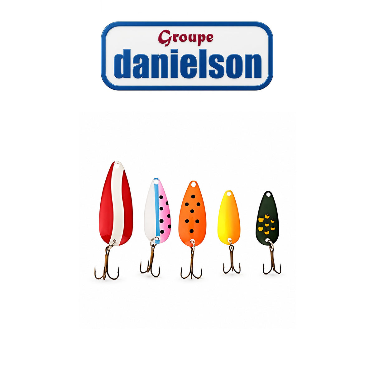 Danielson DN Demon Spoon 5-Piece Premium Fishing Lure Assortment