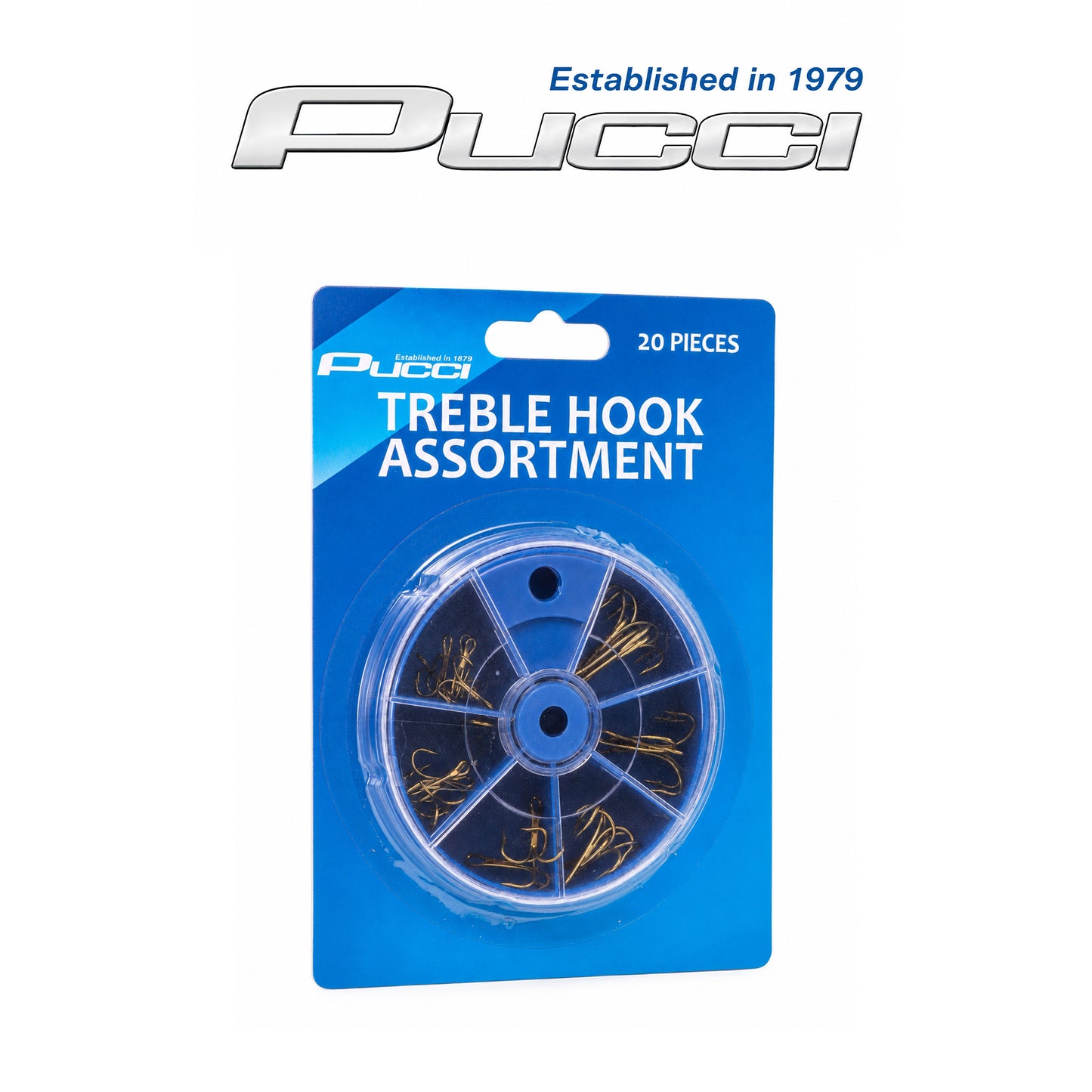 Pucci Treble Hook Assortment Box – Corrosion-Resistant Steel Hooks