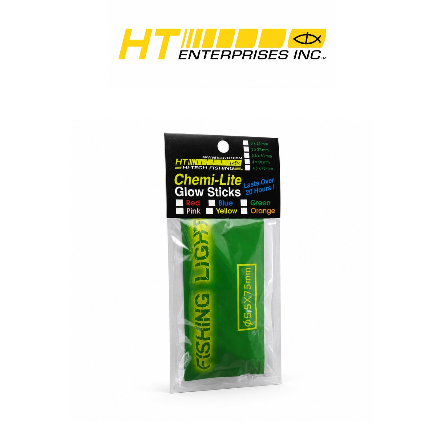 HT Chemi-Light Sticks Green – 50 Packs per Box
