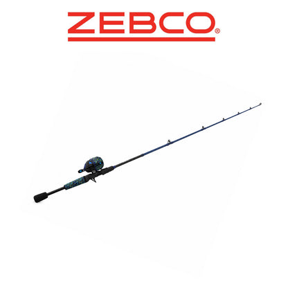 Zebco Roam Energy Green/Blue 6'0" 2-Piece Medium Spincast Fishing Combo