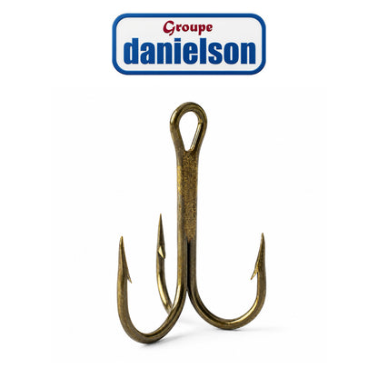 Danielson Bronze Treble Fishing Hooks - 36/Box