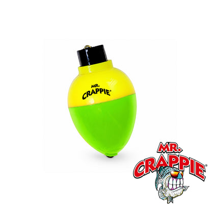 Mr. Crappie Rattlin’ Pear 1" Yellow/Green Crappie Fishing Lure