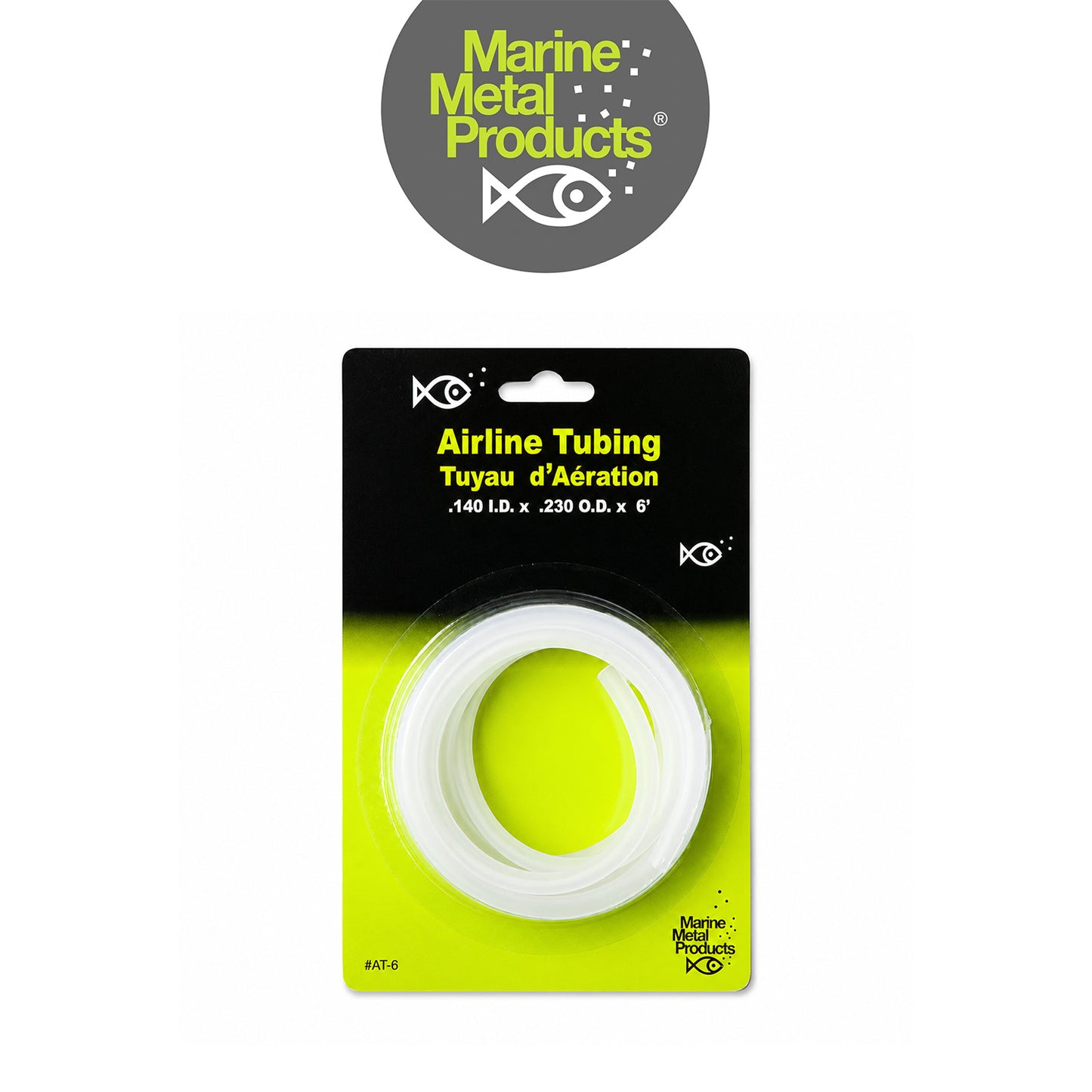 Marine Metal 6 ft Silicone Airline Tube for Aerators & Live Bait Systems