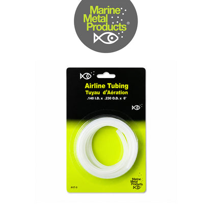Marine Metal 6 ft Silicone Airline Tube for Aerators & Live Bait Systems