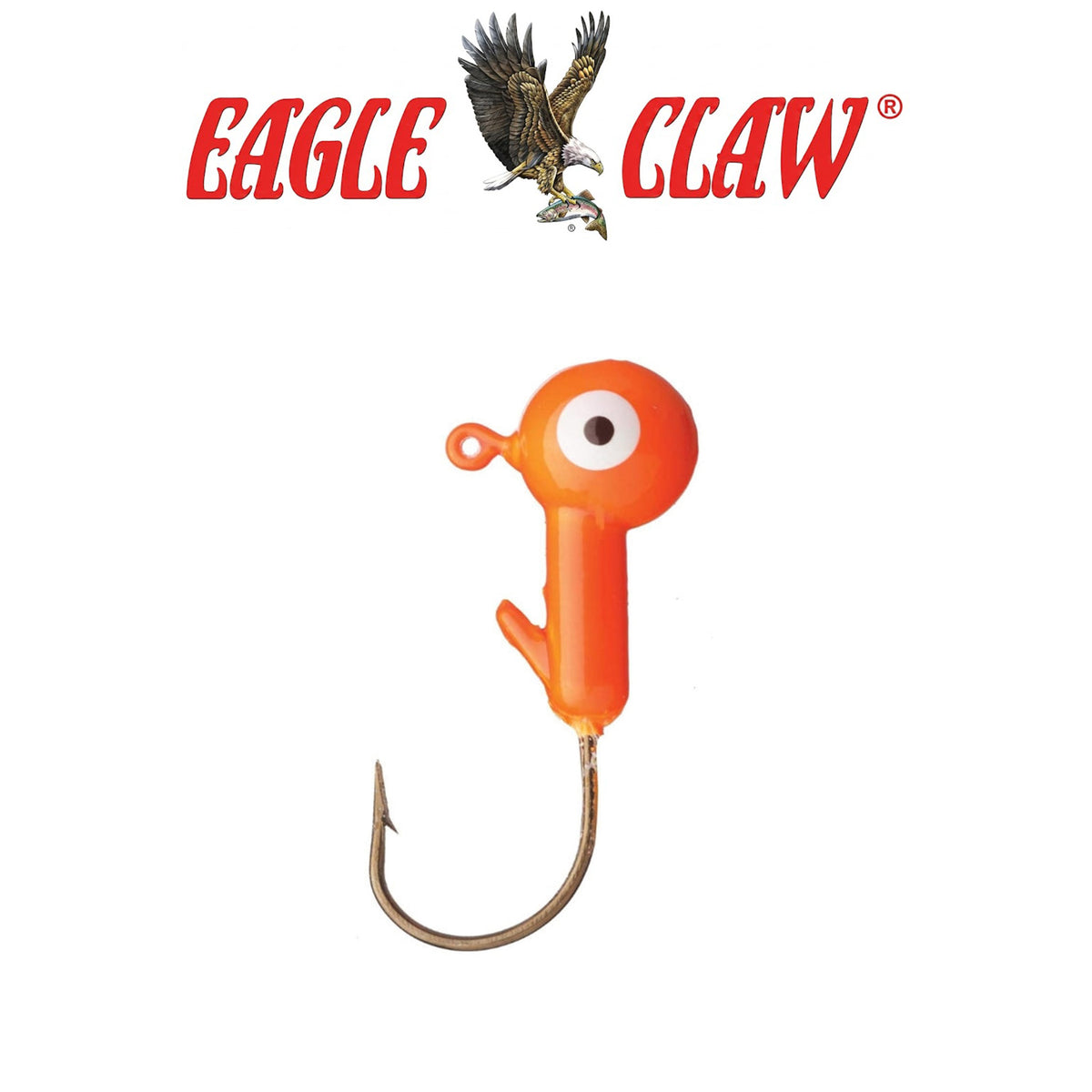 Eagle Claw Ball Head Jig Hook for Soft Plastic Baits