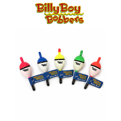 Billy Boy Balsa Spring Oval Bobbers 0.63" Assorted Bright Colors 18 Pack