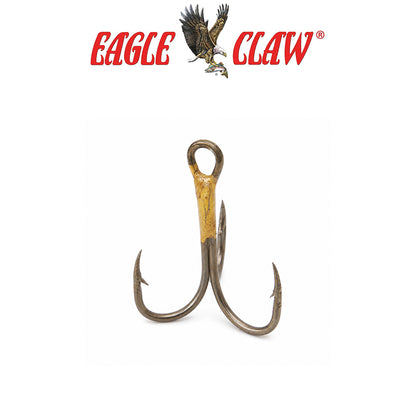 Eagle Claw 2X Treble Curved Fishing Hooks