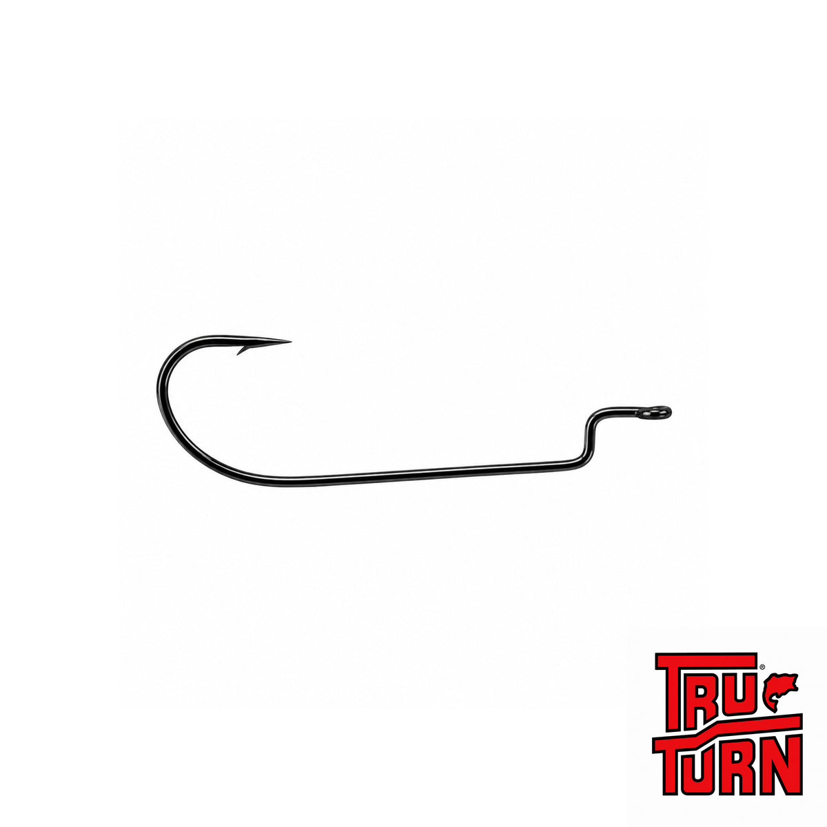 Tru-Turn Offset Worm Hook – Black Nickel