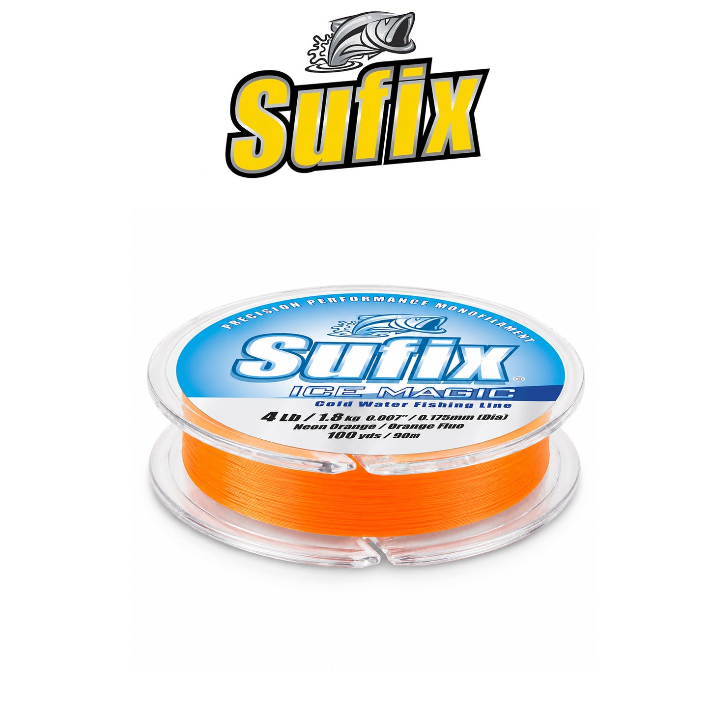 Sufix Ice Magic Fishing Line Neon Orange 603N/O