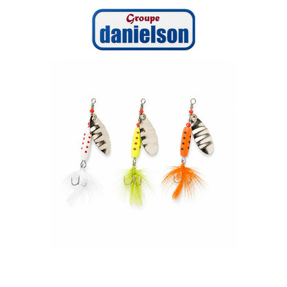 Danielson 3-Piece Marble Spinner Assortment – Fishing Lure Kit