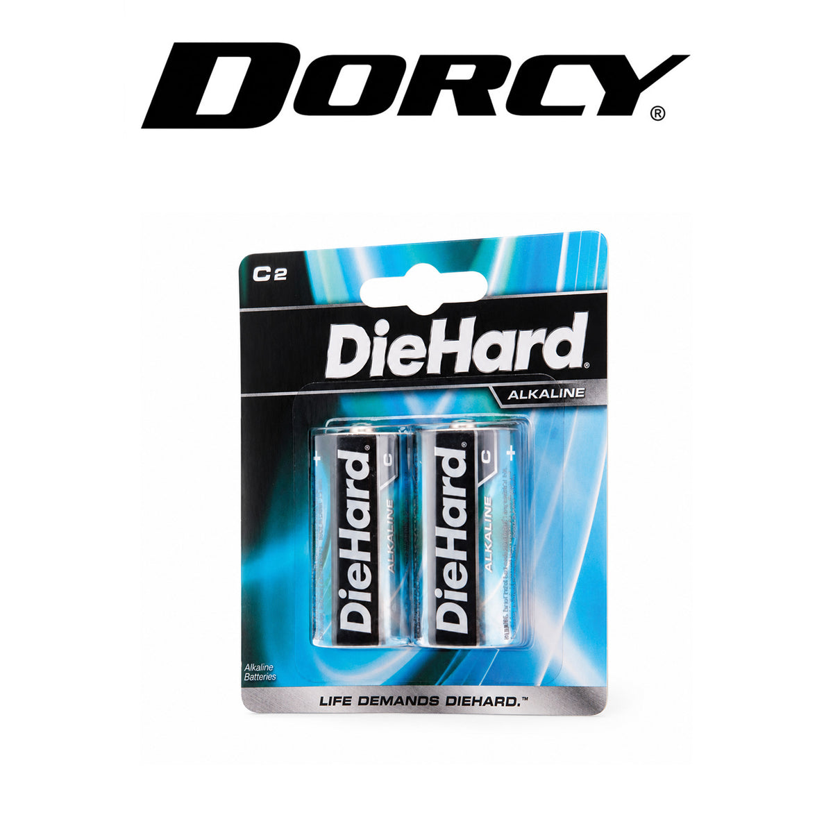 Dorcy DieHard C Alkaline Batteries – 2-Pack Carded