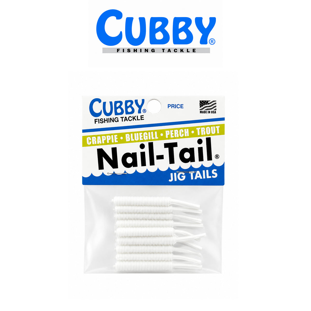 Cubby Nail Tails 1 3/4" Soft Plastic Fishing Bait 10 Pack