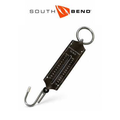 South Bend 50lb Heavy-Duty Spring Fishing Scale for Accurate Fish Weight Measurement