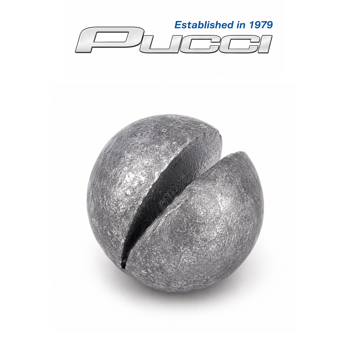 PUCCI SS-5 Premium Round Split Shot Sinkers 20-Piece Pack – 12 Pack