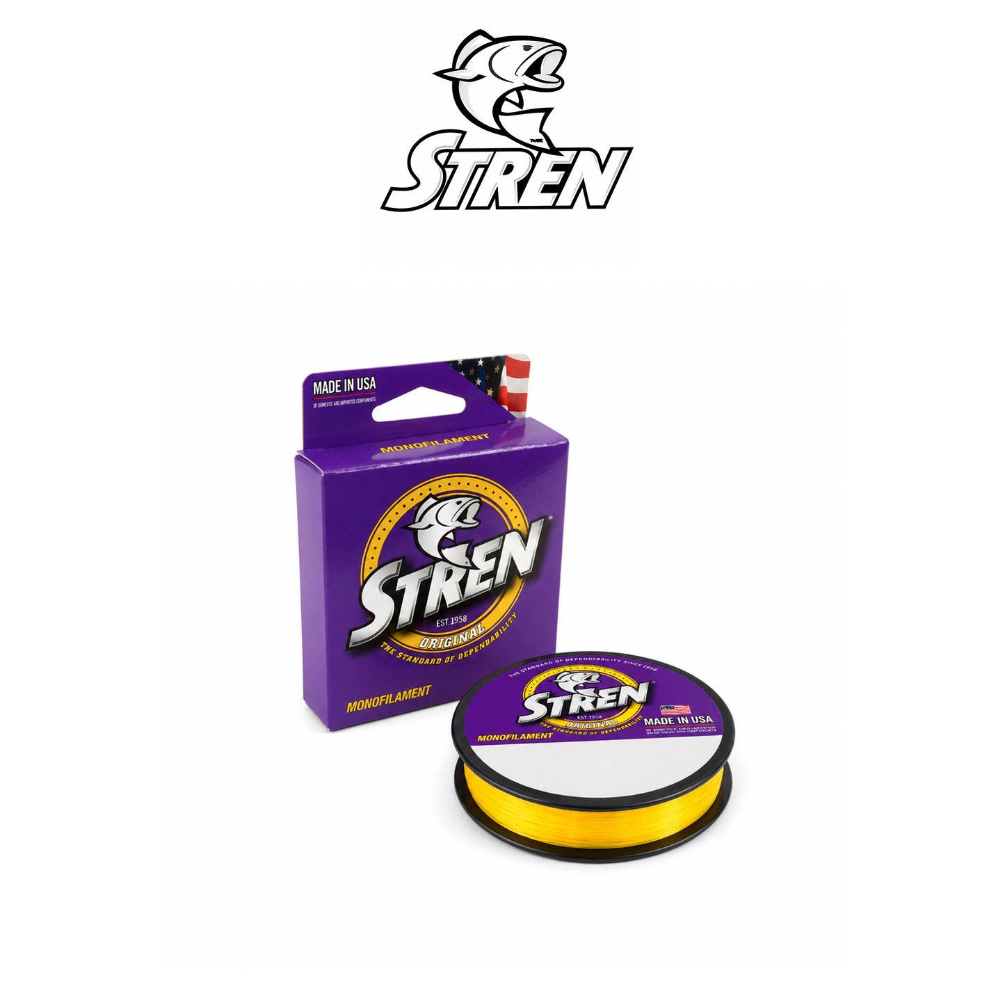 Stren Pony Spool Hi-Vis Gold Fishing Line 100yd
