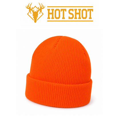 Hot Shot Superstretch Knit Cuff Hat Blaze Orange