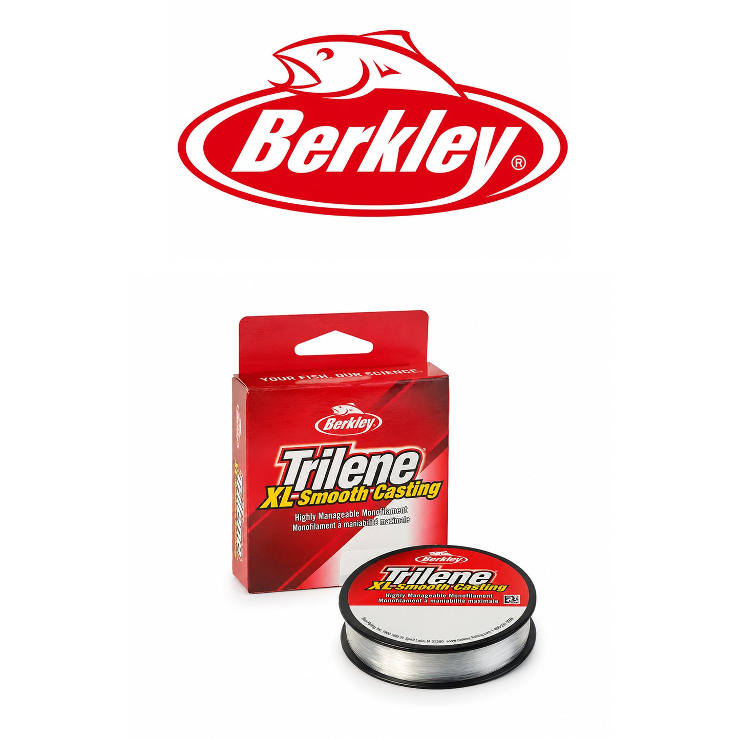 Berkley Trilene Clear Pony Spools for Leaders, Rigs & Small Reel Fills