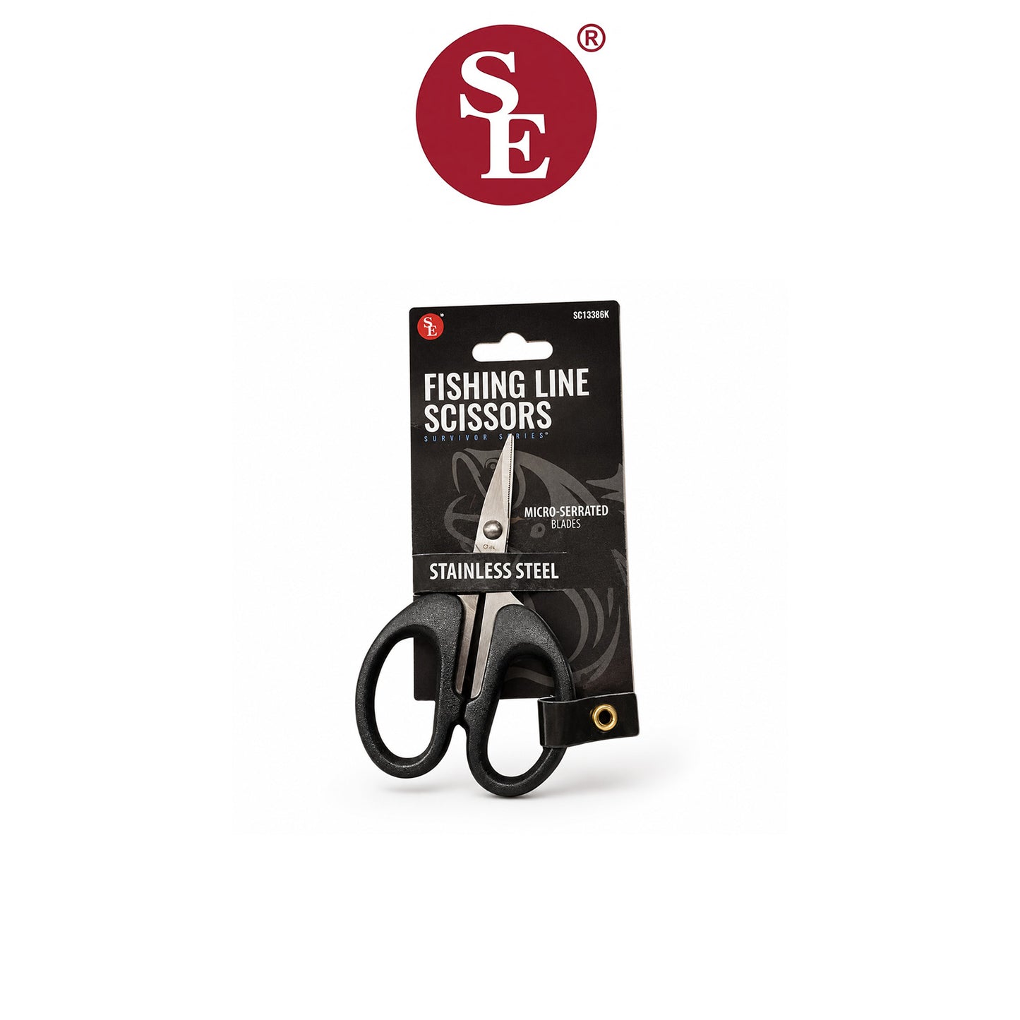 SE 4-1/4" Stainless Steel Fishing Line Scissors