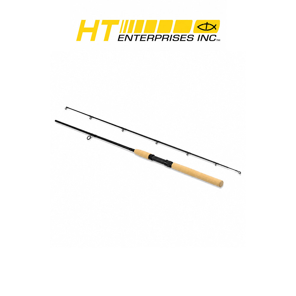 HT Micro Master 72" 2-Piece Black Graphite Fishing Rod with Reel Seat